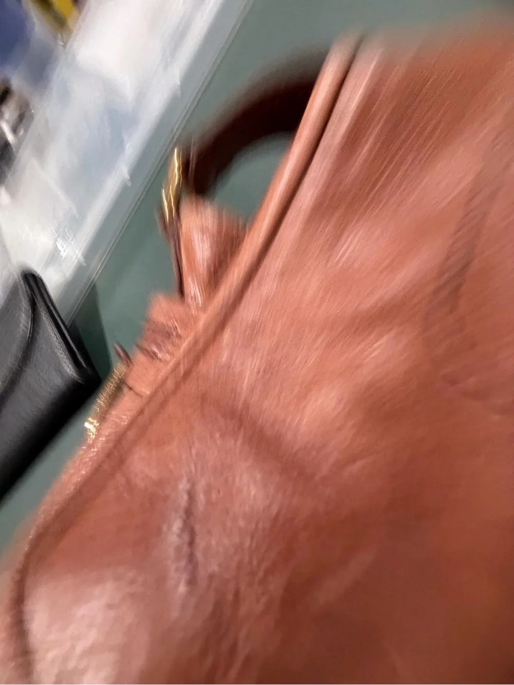 Juicy Couture Burnt Orange Leather Hobo Shoulder Bag